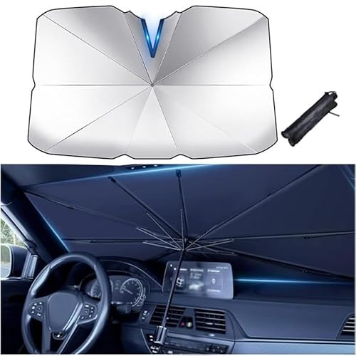 SOUTES Parasol de Parabrisas Delantero, para Ford Kuga (CX482) Titanium/X/ST Line 2019-2024 Parasol Coche, Parabrisas Interior, Plegable,Fácil de Instalar y Almacenar,140 * 80CM
