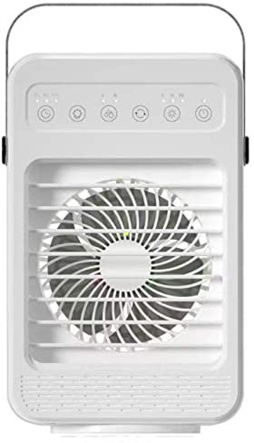 Mini ventilador de escritorio humidificador, ventilador de refrigeración de bajo ruido, ventilador de tres engranajes para oficina, dormitorio, dormitorio