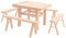 Abaodam 1 Satz Zusammengebaute Holztische und Stühle Stuhlspielzeug zerlegen Kindermöbel kinderzimmer zubehör Kinder holzspielzeug Kinderspielzeug Kindertisch und Stühle Montagespielzeug