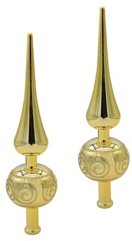 LABRIMP 2St weihnachtsbaumspitze Stern Vintage Baumspitze Weihnachtsbedarf glitzernde Baumspitze Weihnachten Christmas Tree weihnachstbaum Weihnachtsschmuck Weihnachtsbaumkrone Plastik