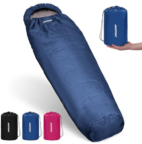 JAICOM Schlafsack - 4 Jahreszeiten Ultraleicht Mumienschlafsack [1600 g], Schlafsack Kleines Packmaß & Erwachsene Winter - Outdoor, Camping, Trekking, Indoor