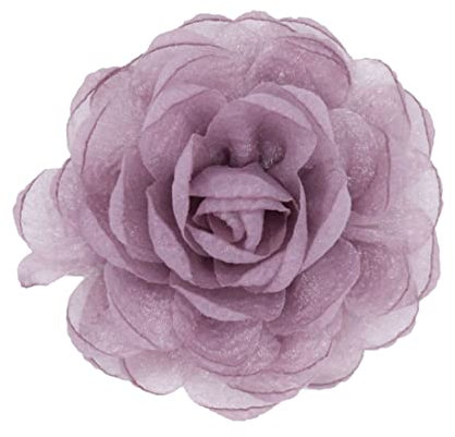 Kabelife 10CM Süß Blumen Brosche, Ansteckblume, Blume Haarspange, Haarclip Blume, Rosen Haarnadeln Haarschmuck für Mädchen Frauen Party Strand Hochzeit (Lila)