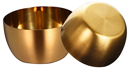 PHENOFICE 2stücke Schüssel Mit Deckel Aus Edelstahl Dip-service-schüssel Mit Steaksauce Vorspeisenteller Für Küche Salat Und Soßen-servierplatte Spülmaschinenfest Und Rostfrei