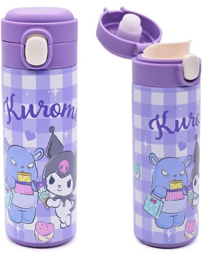 Children's Stainless Steel Water Bottle, Cartoon Stainless Steel Insulated Thermos Flask, Anime Insulated Water Bottle for Children, Reusable Metal Vacuum Insulated Water Bottles A