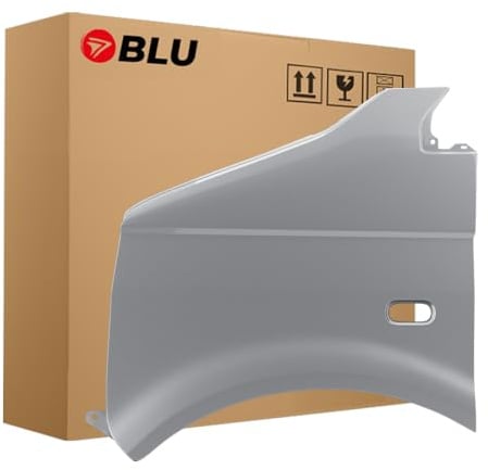 BLU Premium Kotflügel Passend für VW Volkswagen Transporter T5 / Multivan LA7W Links Silber | 2003-2015 | Vorderseite Vorne | Verzinkt & Lackiert | Einbaufertig