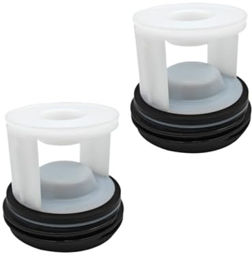 2 Pieces Filters Washing Machine Drain Pump Filter Plug Cap,Compatible for Bosch， Washer 601996-101409