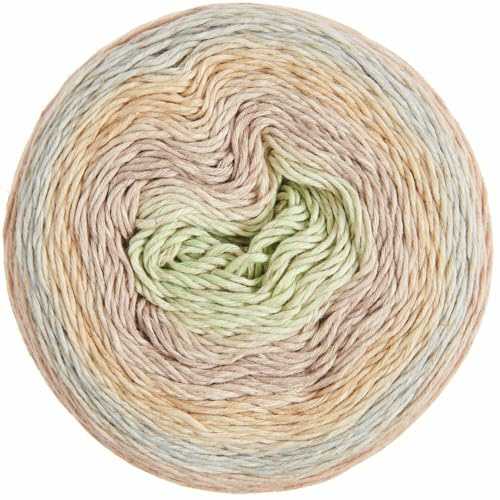 Creative Cotton Linen Cake - Wolle zum Stricken und Häkeln - 200g, 480m (Pastel Shades - 01)