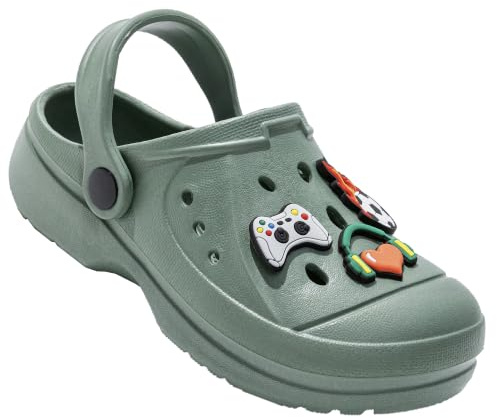 Boys Clogs Unisex Kids Sandals Slippers Slip On Mules Garden Pool Beach Leisure Children