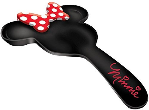 Disney Minnie Mouse Black Ceramic Kitchen Spoon Rest, 10 Inches
