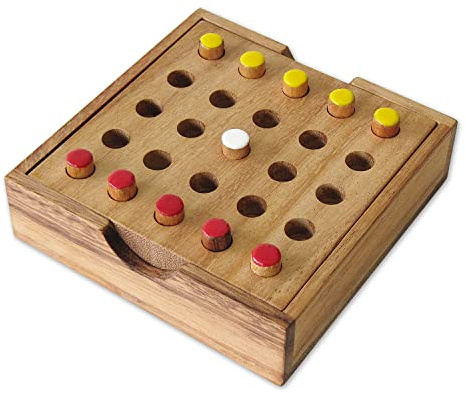 Le BOBAIL® Gesellschaftsspiel für 2 Spieler ab 6 Jahren aus Massivholz, Strategie und Denken, schnelles Spiel, exklusiv, französische Marke, Reise- und Aperiospiel gemäß CE-Normen
