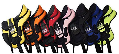 German Riding Sattel Expert - baumlos (orange-schwarz)