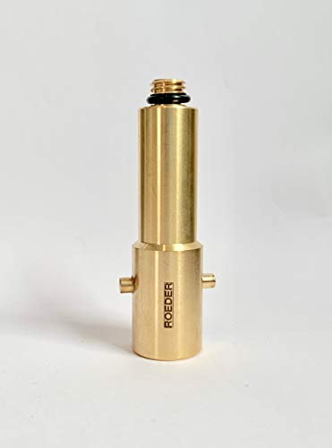 ROEDER-Gas Bajonett LPG GPL Adapter 14mm Messing, 103mm, M14