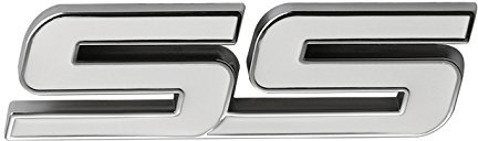 Unbekannt Supersport SS Weiß Metal Emblem Aufkleber 9,0 x 2,7 x 0,5