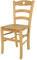 t m c s Tommychairs - Stuhl Cuore für Küche und Esszimmer, Robuste Struktur aus Buchenholz in der Farbe Naturfarben lackiert und Sitzfläche aus Holz