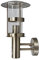 Lindby Edelstahl Wandlampe aussen mit Bewegungsmelder, IP44, Wandleuchte aussen silber, Außenbeleuchtung Wand, Hof, Garten, Terrasse, Balkon, Aussenleuchte Wand