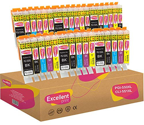 Excellent Print PGI-550XL CLI-551XL 550 551 Kompatibel Tintenpatronen für Canon Pixma iP7250 iP8750 iX6850 MX925