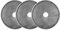 Nähwelt Flach Rollschneider-Klingen 60 mm Ersatzklingen für Standard-Rollmesser 3 Stück