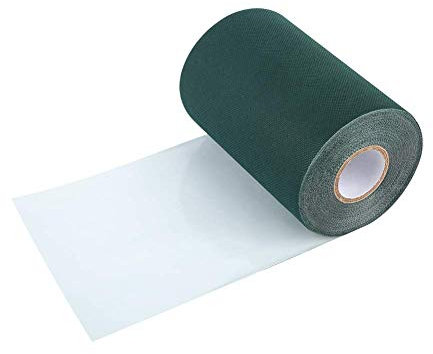TOPINCN 2 Farben 150mm * 10m Kunstrasennahtband Rasenband Gras Teppich Gras Klebeband MEHRWEG VERPACKUNG(Grün)