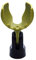 Ammo Clip T1n1 - Bullet Mic Holder for BlowsMeAway Productions Bulletini® and other similar Harmonica Microphones (Olive Green)