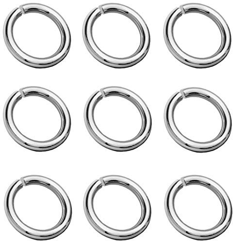 My-Bead 10 Stück Binderinge Biegeringe Ø 5mm offen 925 Sterling Silber Verbindungsringe Ösen basteln Schmuckherstellung Ösenringe in Juweliers- Qualität