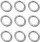 My-Bead 10 Stück Binderinge Biegeringe Ø 5mm offen 925 Sterling Silber Verbindungsringe Ösen basteln Schmuckherstellung Ösenringe in Juweliers- Qualität