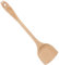 Wood Spatula Cooking Utensils Wooden Turner for Nonstick Cookware Long Handle Wood Kitchen Spatula Ideal fit for Pan and Wok Corner Spatula (C)