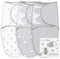 Mama Cheetah Pucksack Baby, Wickeltuch für Säuglinge (0-3 Monate), verstellbares Wickeldecke für Neugeborene, 3er-Pack Pucktuch, 100% Bio-Baumwolle Swaddle Decke
