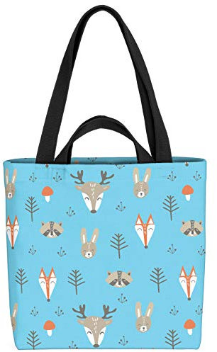 VOID REH Hase Fuchs Tasche 33x33x14cm,15l Einkaufs-Beutel Shopper Einkaufs-Tasche Bag