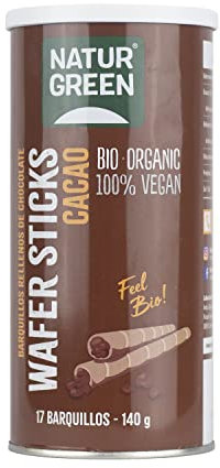 NaturGreen Barquillos Rellenos de Choco, 140g (Bio)