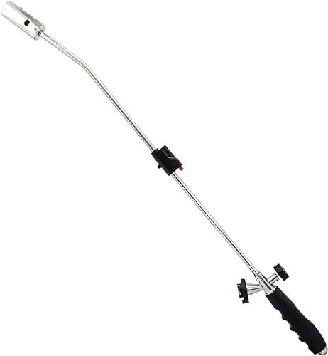 GREEN HAVEN Weed Burner - Auto Ignition, Adjustable Flame Butane Weed Burner, Flame Thrower for Weeds Wand Burner for Driveways & Patios
