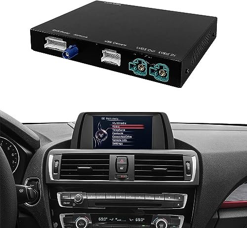 Apple Carplay Wireless Adapter Decoder, Für BMW 1 2 3 4 Serie mit NBT System F20 F21 F22 F23 F30 F31 F32 F33 2011-2015 Jahr, Unterstützt Wireless Android Auto, Mirrorlink, Rückfahrkamera