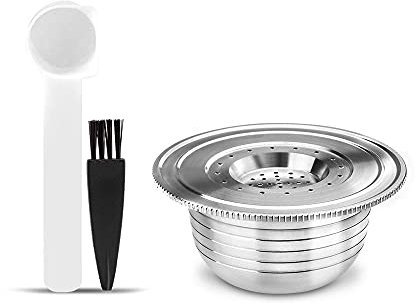 BENFUCHEN Cialda di caffè riutilizzabile in acciaio inox per Bialetti, capsule di caffè Premium Espresso ricaricabili in metallo per Bialetti GIOIA/BREAK