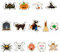 14 Halloween Keksformen DIY Set für neugierige Katze, Magier, Fledermaus, Kürbis und andere Backwerkzeuge