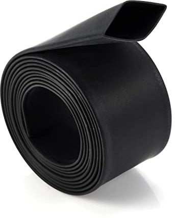 Chanzon 3:1 Ratio 1 (25.4mm) Heat Shrink Tubing - Marine Grade Waterproof Adhesive Lined - 4Ft Roll (1.22M Total Length) Black Polyolefin Sleeving Wrap Shrinking 3 to 1 Ratio 1pcs