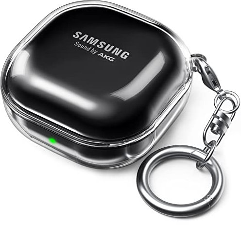 AHASTYLE Transparente Hülle für Samsung Galaxy Buds Live/Pro/2 - TPU Schutz Case Tragetasche (Klar)