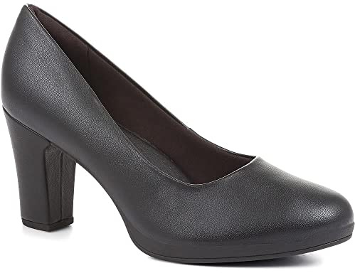 Pavers Womens High Heel Court Shoes Black Size 5