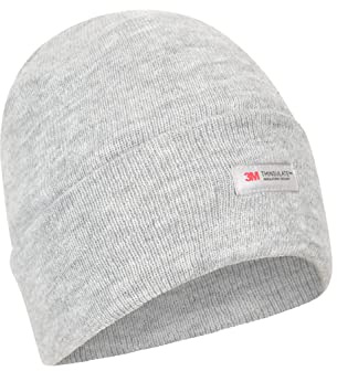 Mountain Warehouse Womens Thinsulate Knitted Beanie - Warm & Cosy, Knitted Cap - Best for Autumn Winter, Outdoors, Hiking & Trekking Light Grey S - M