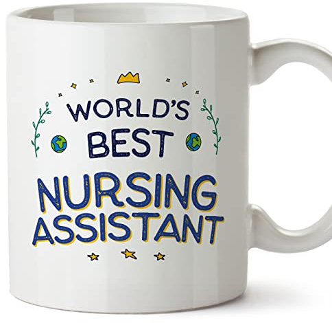 Mugffins Tasses pour AUXILIAIRE DE SANTÉ - En Anglais - Cadeau original pour AUXILIAIRE DE SANTÉ - World's Best - 11 oz / 330 ml