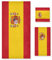 RPLIFE Juego de 3 toallas de baño con emblema de bandera de España, toallas de baño, toallas de mano, toallas de baño absorbentes para hotel, gimnasio, cocina, hogar