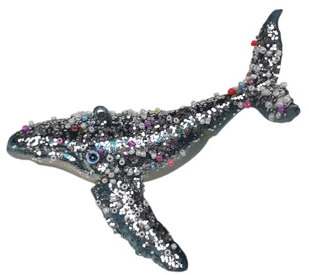 Wal Walfisch maritim Weihnachtsbaumkugel Glas Christbaumschmuck Weihnachten