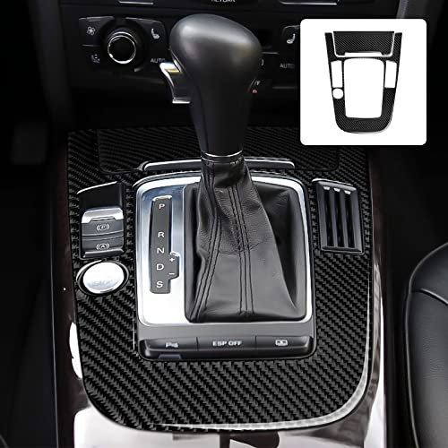 OYDDL Auto Kohlefaser Schaltknauf Schalthebel Cover Trim Kompatibel mit Audi A4 B8 A5 S4 S5 Q5 RS4 RS5 Zubehör (Stil A)