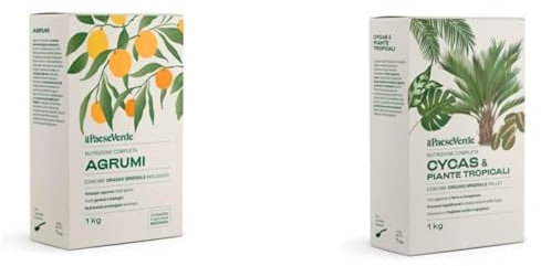 Il Paese Verde Concime Per Agrumi 1kg - Concime Granulare Per Limoni, Arance, Mandarini & Concime Piante Verdi Tropicali 1kg - Fertilizzante Piante Verdi Naturale Per Cycas