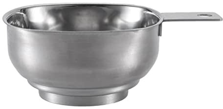 Entonnoir de remplissage de bocaux à confiture 10 x 7 x 5 en acier inoxydable avec poignée de protection pour confiture, liquide, huile, haricots en bocaux