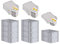 PROREGAL SuperSparSet 10x Eurobox NextGen Economy mit Scharnierdeckel & gelben Verschlüssen | Griffe geschlossen | HxBxT 22x40x60cm | 44 Liter | Eurobehälter Transportbox Transportbehälter