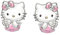 Kaguyo Silberohrringe für Frauen, 925er Sterlingsilber-Hello-Kitty-Ohrringe, niedliche Katzen-Ohrstecker mit Zirkonia für Frauen, Mädchen, Kinder, Geburtstagsgeschenk (Kitty A)