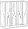 vidaXL Table Console 70x30x70 cm Acier Inoxydable et Verre, Table, Table d'appoint, Table Console TV, Table d'entrée, Table canapé