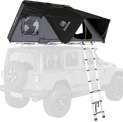 iKamper Skycamp 3.0 Dachzelt Autodach-Zelt mit Hartschale 4-Personen Camping schwarz glänzend