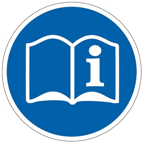 M235 - Lire le manuel d'information - Panneau et Signalétique d'obligation - Dimensions au choix - Norme ISO 7010
