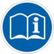 M235 - Lire le manuel d'information - Panneau et Signalétique d'obligation - Dimensions au choix - Norme ISO 7010