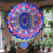3D Edelstahl Windspiel 30 cm Mandala Windspie Hängende Wind Spinner Garten Draußen Dekorationen Leicht Drehendes Kinetic 3D Windspiel
